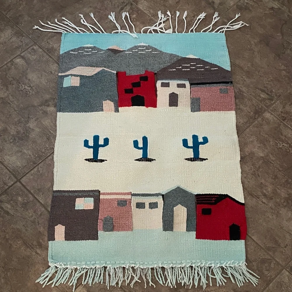 Southwestern Style Woven Tapestry Rug
